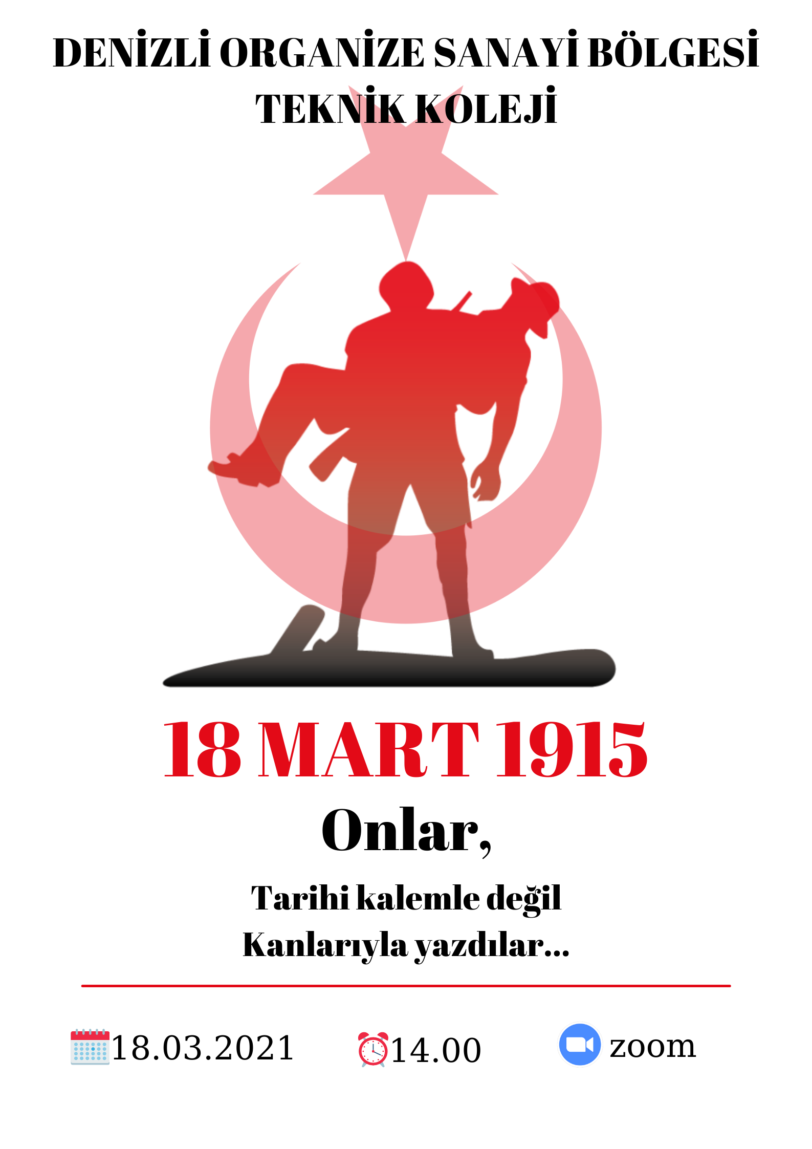 18 Mart Çanakkale Deniz Zaferi ve Şehitleri Anma Günü Programı